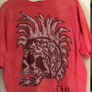 Rhinestones stud bling shirt by RAWYALTY